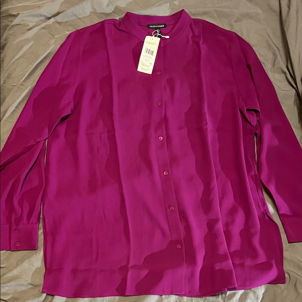 Eileen Fisher Magenta Top